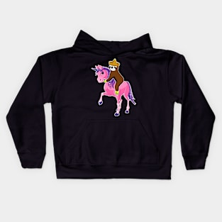 Sloth rides Unicorn Cinco de mayo Kids Hoodie